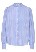 Mio Long Sleeve Mandarin Collar Shirt - Pale Iris
