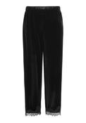 Valerie Velvet Lace Trousers - Black
