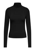 Sissy Long Sleeve High Neck Top - Black