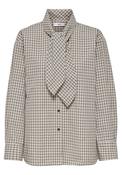 Vilda Long Sleeve Scarf Shirt - Eggnog