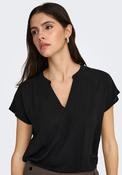 Lion Life Short Sleeve Top - Black image