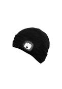 Led Boxed Beanie Hat - Black