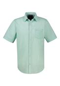 Short Sleeve Solid Casual Shirt - Mint Water image