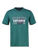 Front Print T-shirt - Soft Teal image