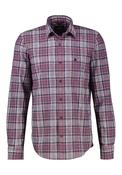 Classic Long Sleeve Check Shirt - Muted Red