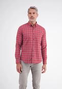 Classic Long Sleeve Check Shirt - Muted Red