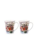 Santa Mugs Set Of 2 - Multi