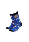 His Lordship Socks - Blue / Black
