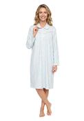 Elenor Wincey Nightdress - Blue