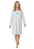 Lilian Fleece Nightdress - Blue