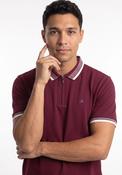 Eoin Zip Neck Polo - Red