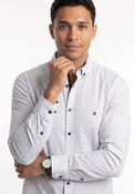 Markez Long Sleeve Shirt - White / Blue