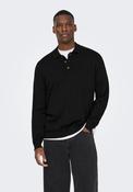 Onsloui Knit Polo Shirt - Black image