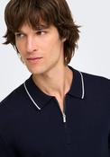 Wyler 1/4 Zip Polo - Blue