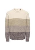Luca Crew Neck Knit - Coffee Bean