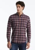 Long Sleeve Check Shirt - Dark Sapphire