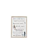 Toilet Rules Plaque