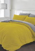Corduroy Duvet Cover Set - Yellow