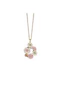 Gold Plated Floral Pendant - Gold