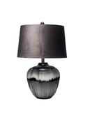 Smoked Glass Table Lamp - Grey