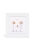 Glitter Mini Picture 'New Baby' - White