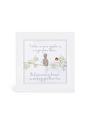 Glitter Mini Picture 'Memorial Robin' - White