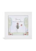 Glitter Mini Picture 'You are one in a million' - White