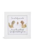 Glitter Mini Picture 'Grandparents' - White