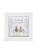 Glitter Mini Picture 'Forever Friend' - White