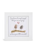 Glitter Mini Picture 'Sometimes it's easy to forget' - White