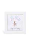 Mini Picture 'Happy 40th Birthday' - White
