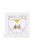 Mini Picture 'Golden Wedding Anniversary' - White