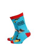 I Prefer Dogs Socks - Blue / Red image