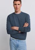 Classic Crew Neck Basic Knit - Blue