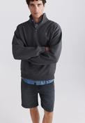 1/4 Zip Sweatshirt - Grey