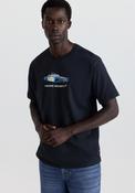 Police Graphic T-Shirt - Blue