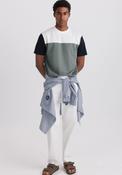 Color Block T-Shirt - Green