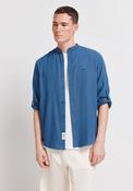 100% Cotton Structured Shirt - Blue image