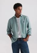 Long Sleeve Oxford Tailored Shirt - Green