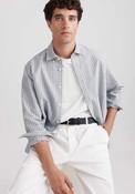 Stripe Oxford Shirt - Blue