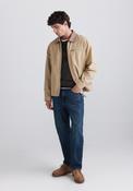 Contrast Collar Jacket - Beige/camel
