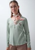 Aqua Long Sleeve T-Shirt - Green