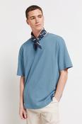 100% Cotton Short Sleeve Textured T-Shirt - Blue image