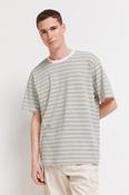 100% Cotton Short Sleeve Stripe T-Shirt - White image