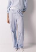 100% Cotton Striped Long Trousers - Blue image