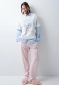 Striped Pyjama Bottoms - Pink