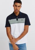 Colour Block Pique Slim Fit Polo Shirt - White image