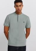 Pique Henley Slim Fit Polo Shirt - Green image