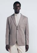Birdseye Blazer - Beige image