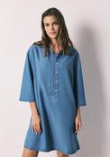 Lightweight  Denim Cropped Camisole - Blue image